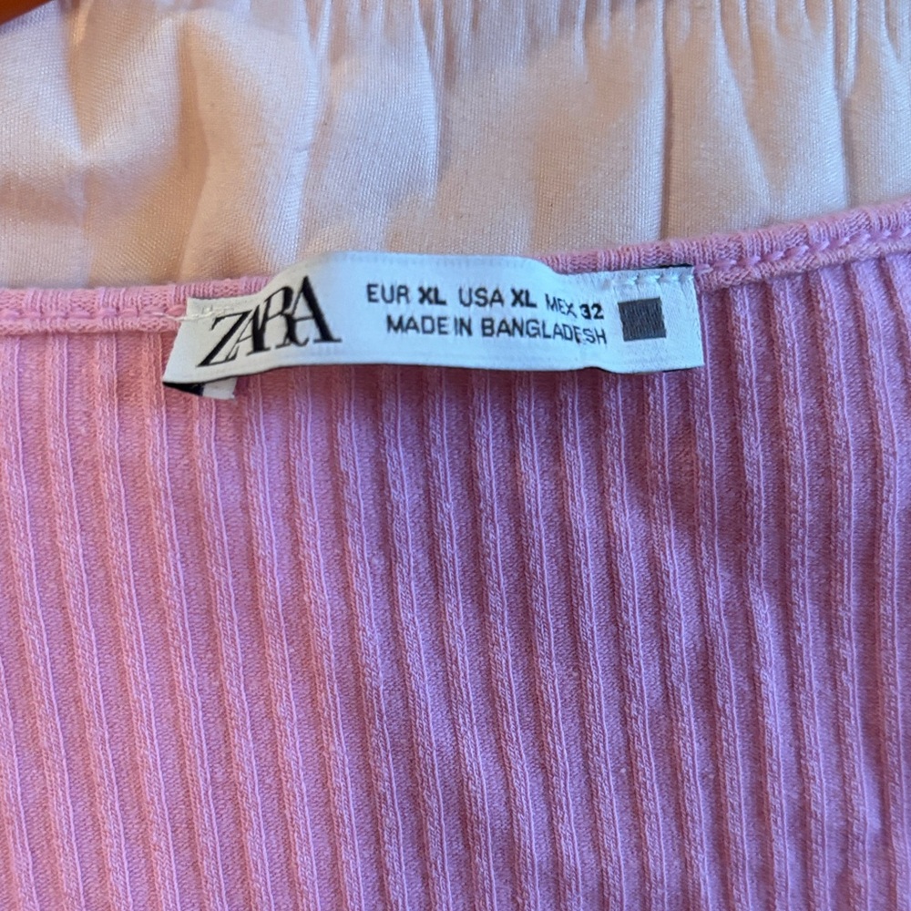 Zara Ribbed Lavender Top - Picture 2 of 3